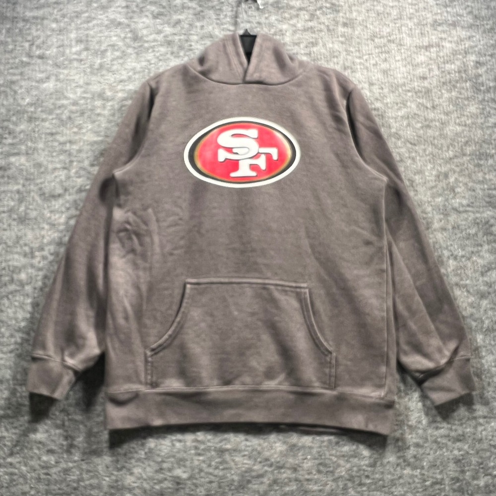 San Francisco 49ers Youth XL Gray Pullover Hoodie NFL Team Apparel